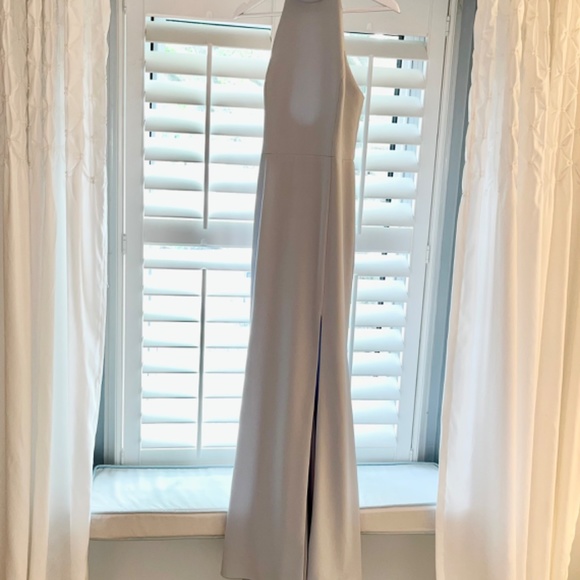 Light Blue Halter Long Dress - Picture 9 of 10